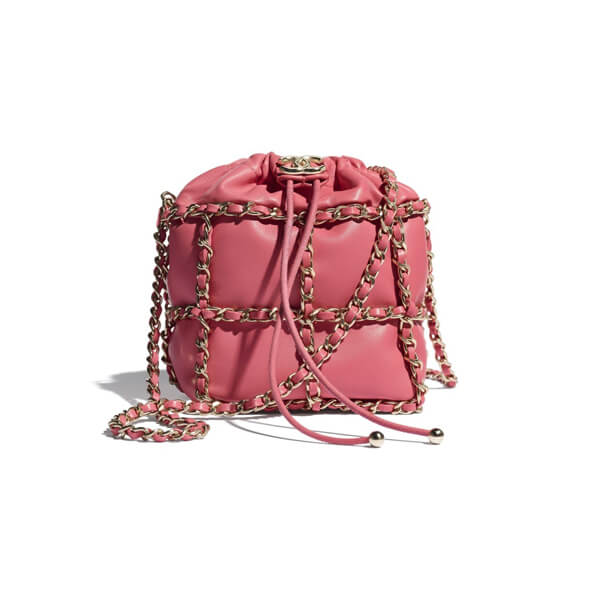 【シャネル】シャネル☆ミニ ショルダーバッグ ラム ロゴ☆AS2313 B04880 NA106